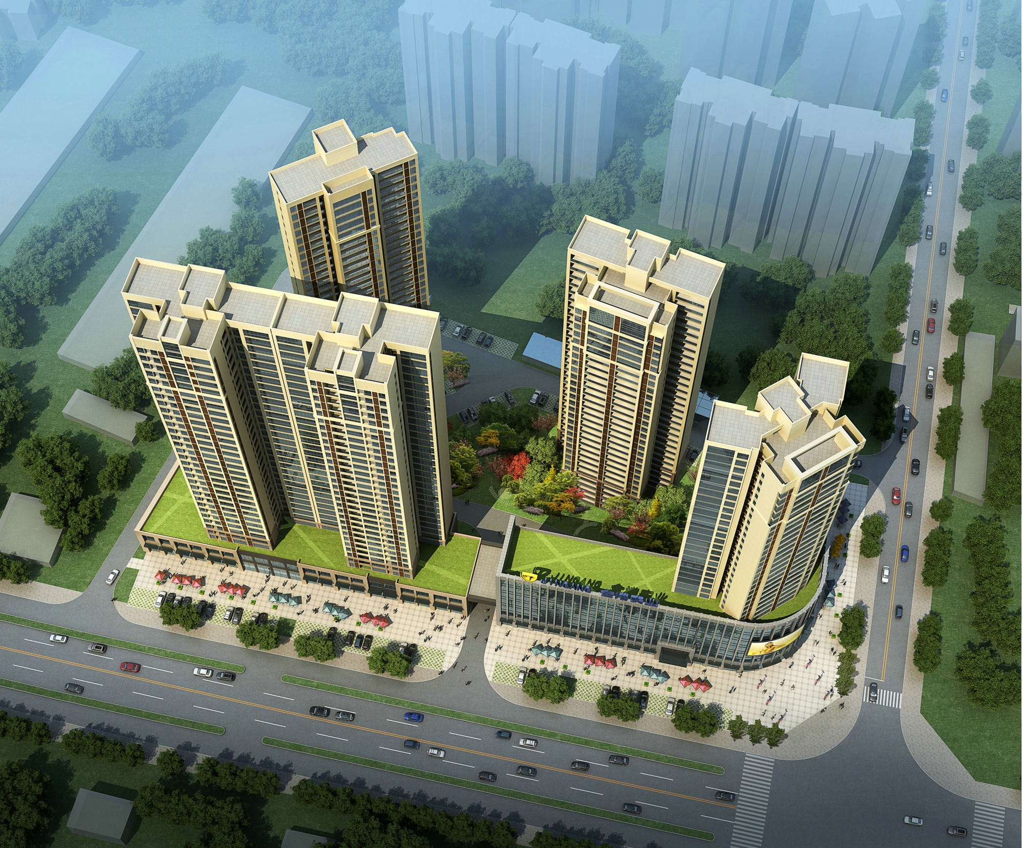 金港尚城鳥瞰圖