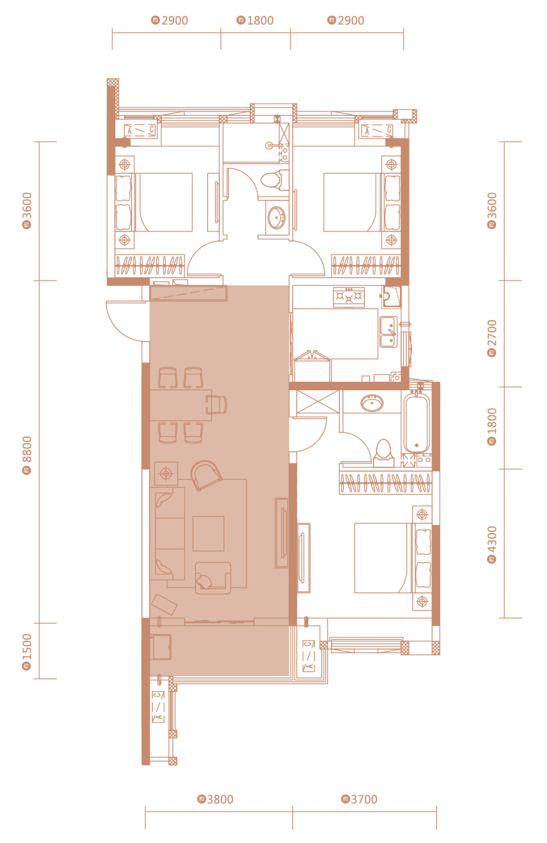 天縱御府、戶型