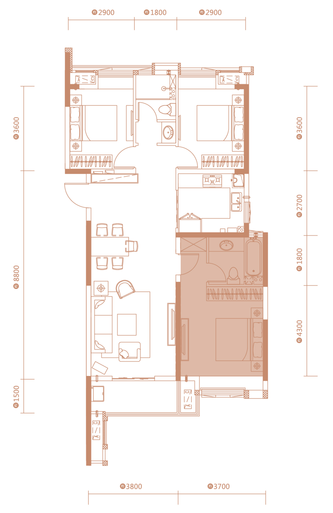 天縱御府、戶型