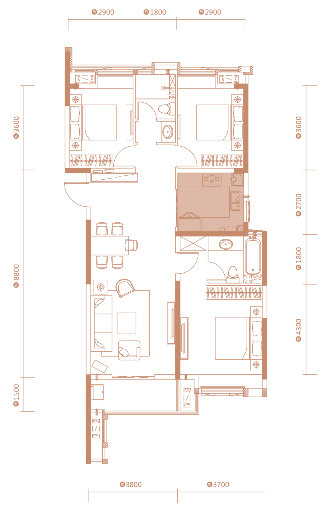 天縱御府、戶型