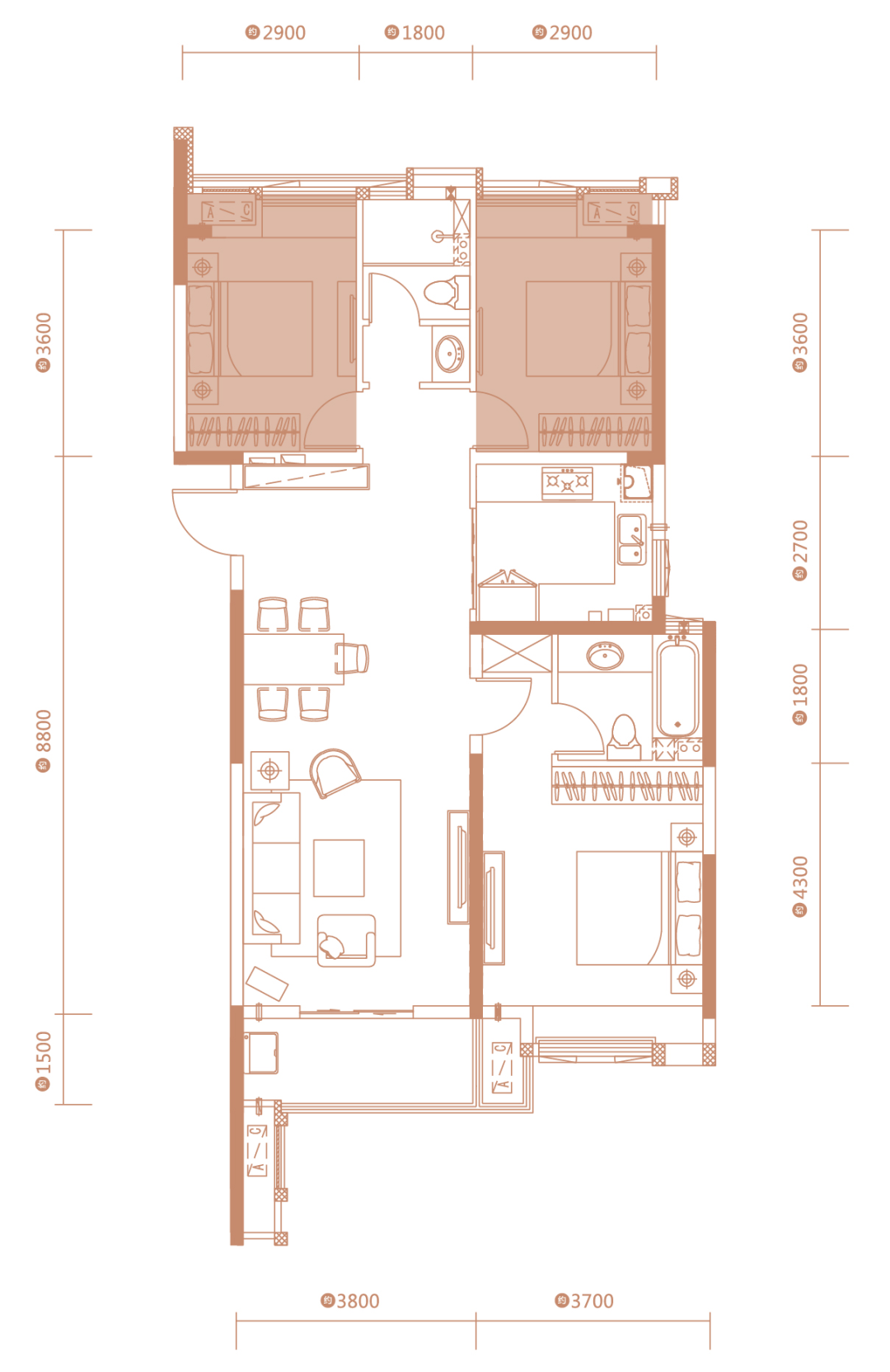 天縱御府、戶型