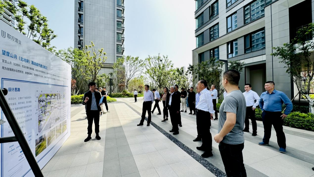 多部門聯(lián)合工作組專家調研聯(lián)投置業(yè)望度山月海綿城市工程
