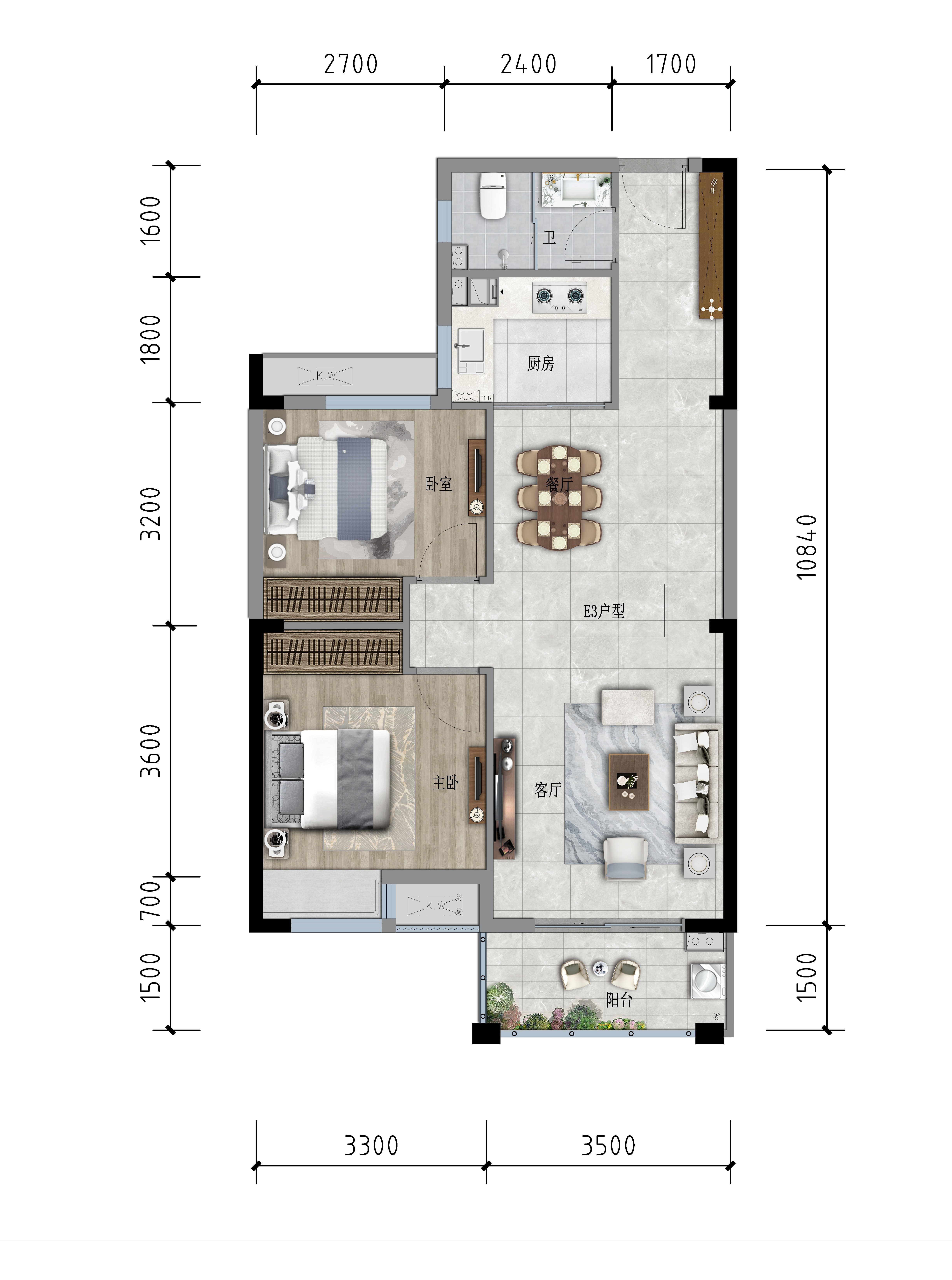 方鵬·航天城35#樓戶型圖