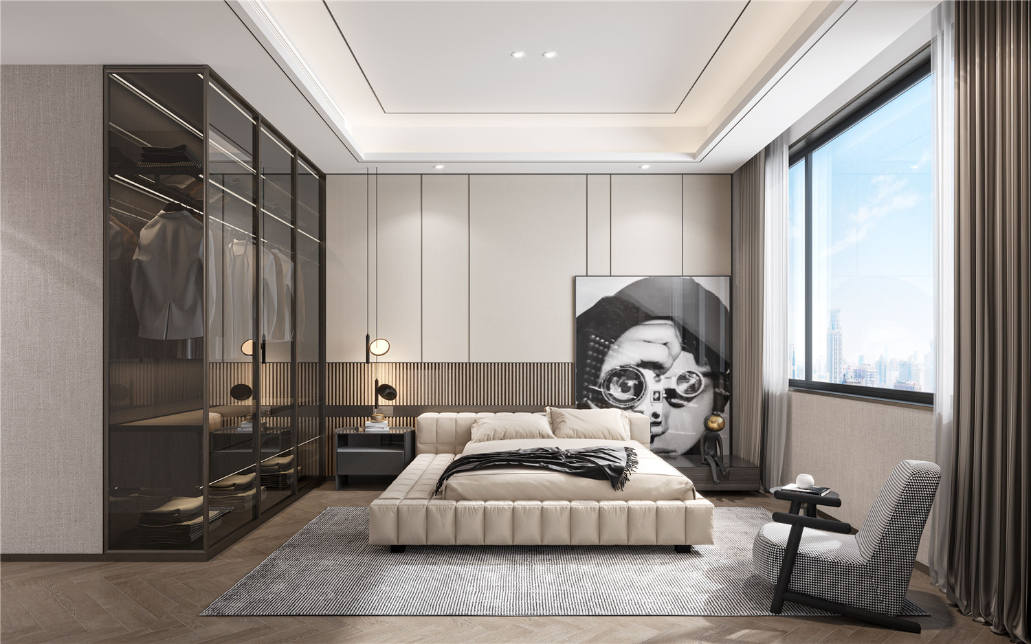 168㎡樣板間主臥