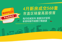 2022年4月孝感樓市新房網(wǎng)簽套數(shù)568套