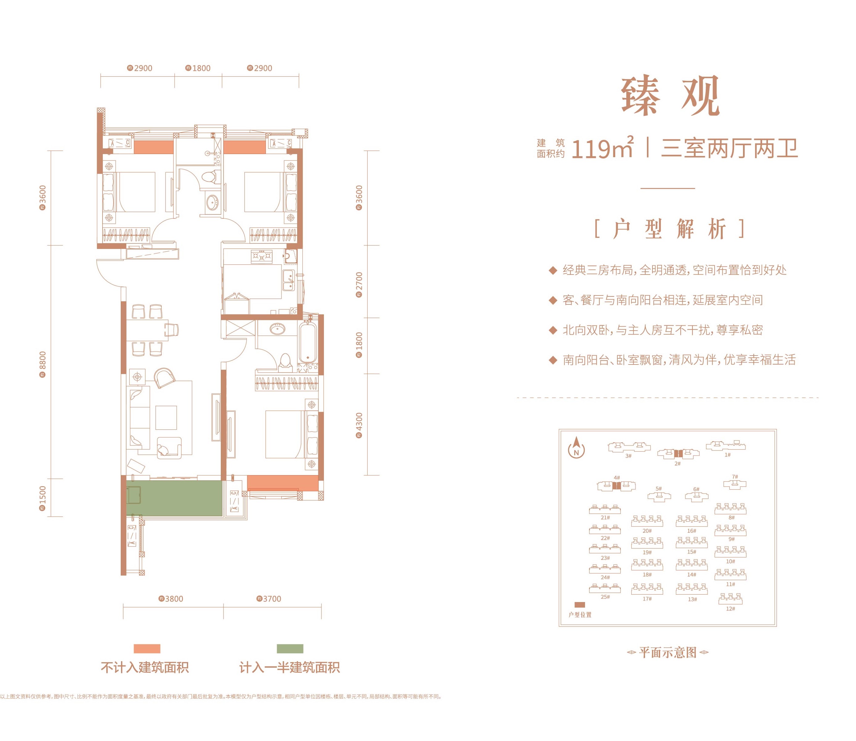 天縱御府2/4#樓臻觀戶型戶型圖
