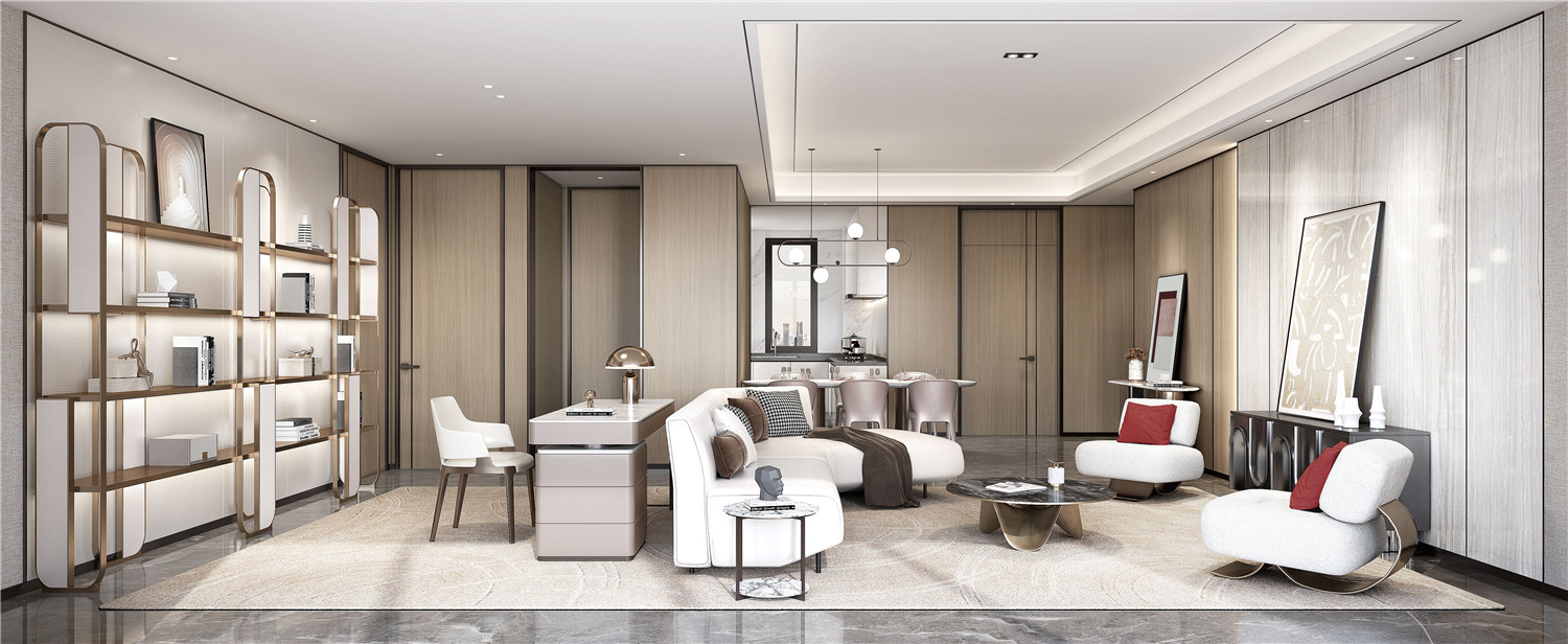 123㎡樣板間會客廳