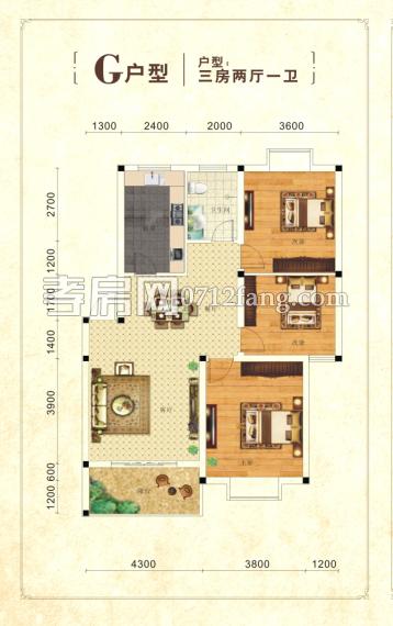 萬(wàn)嘉庭園G戶型