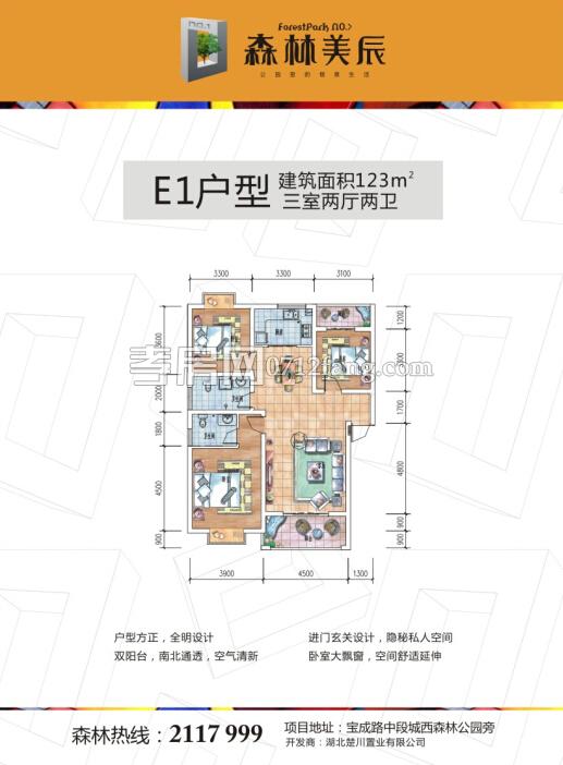 森林美辰E1戶型戶型圖
