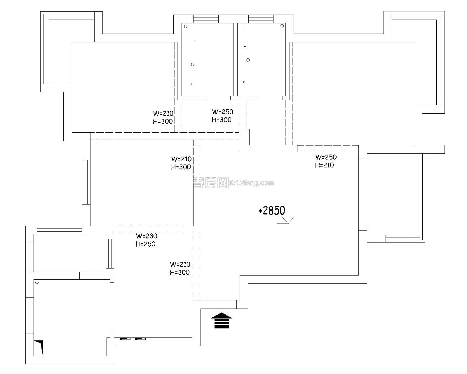 福星城三期三室兩廳戶型圖