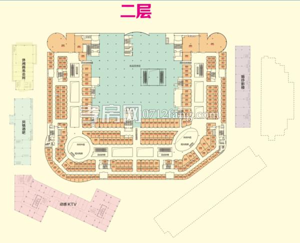 星河天街二層平面圖戶型圖