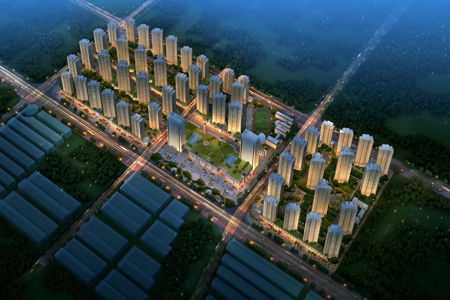 夜景鳥(niǎo)瞰圖