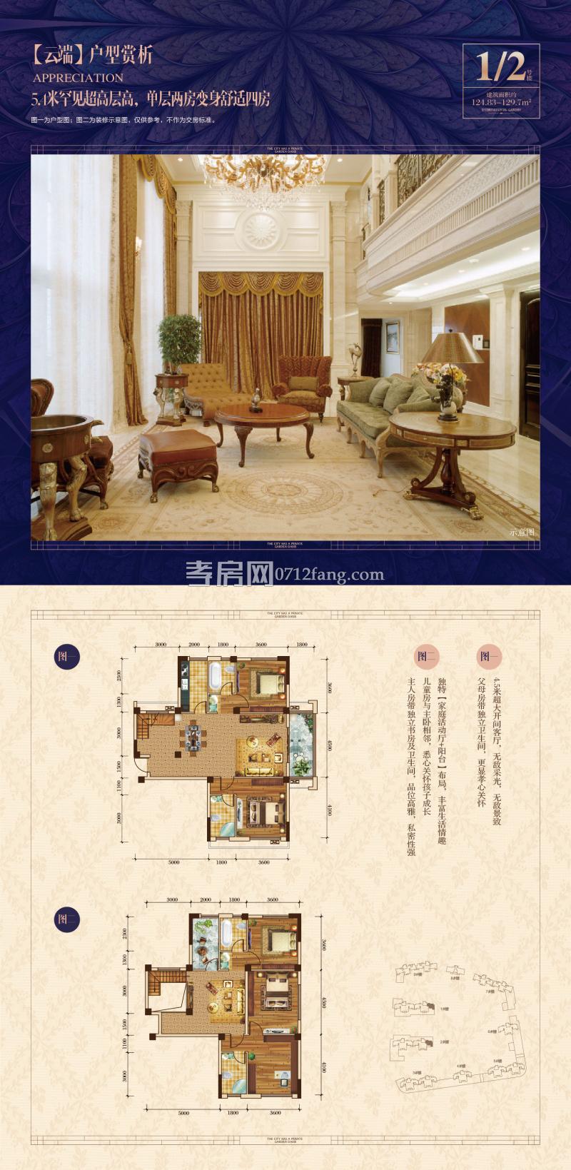 中建·國際花園二期（尚都）--復(fù)式1-2號(hào)樓戶型