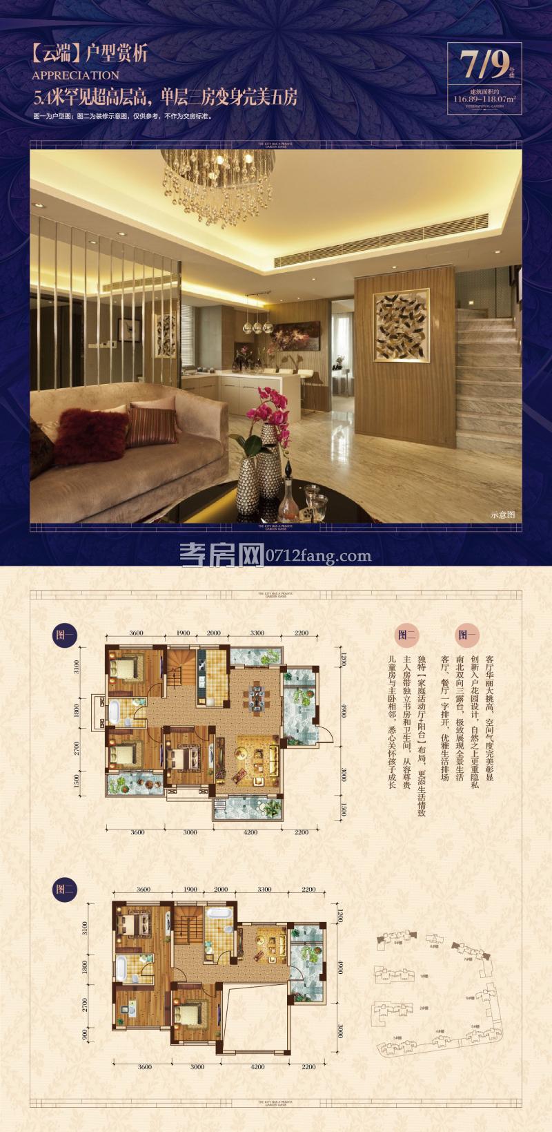 中建·國際花園二期（尚都）--復(fù)式7/9號(hào)樓戶型