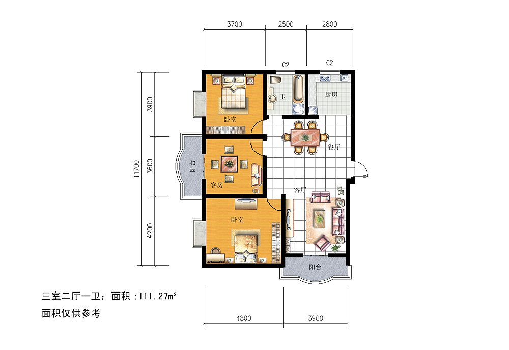 西河新景園戶型圖