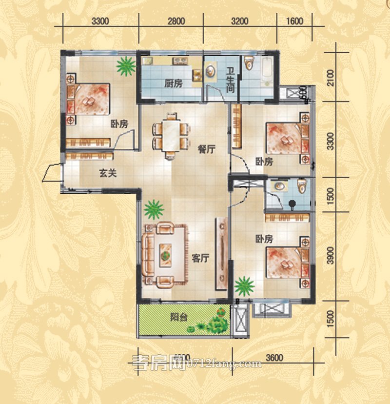 錦繡同升6C戶型圖