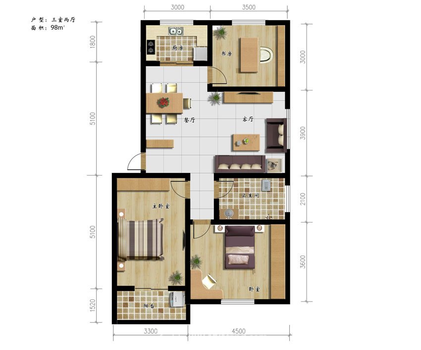 華隆家園戶型圖