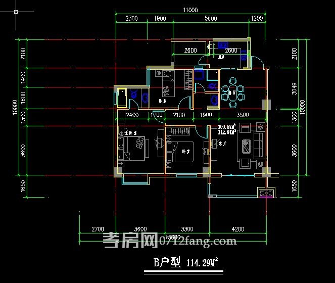 世紀(jì)花城B戶型戶型圖