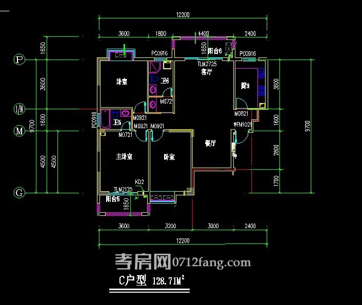 世紀(jì)花城C戶型戶型圖