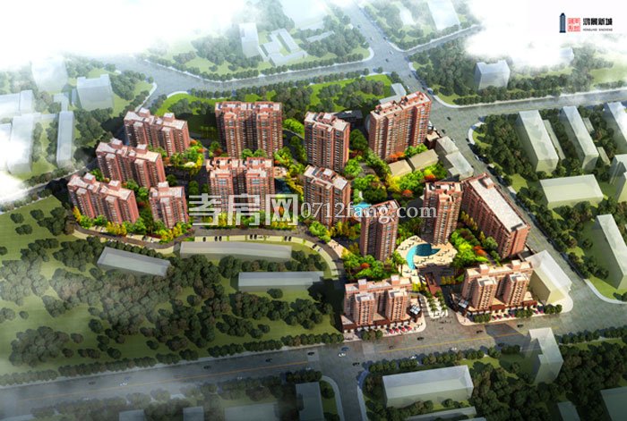 鴻景新城鳥瞰圖