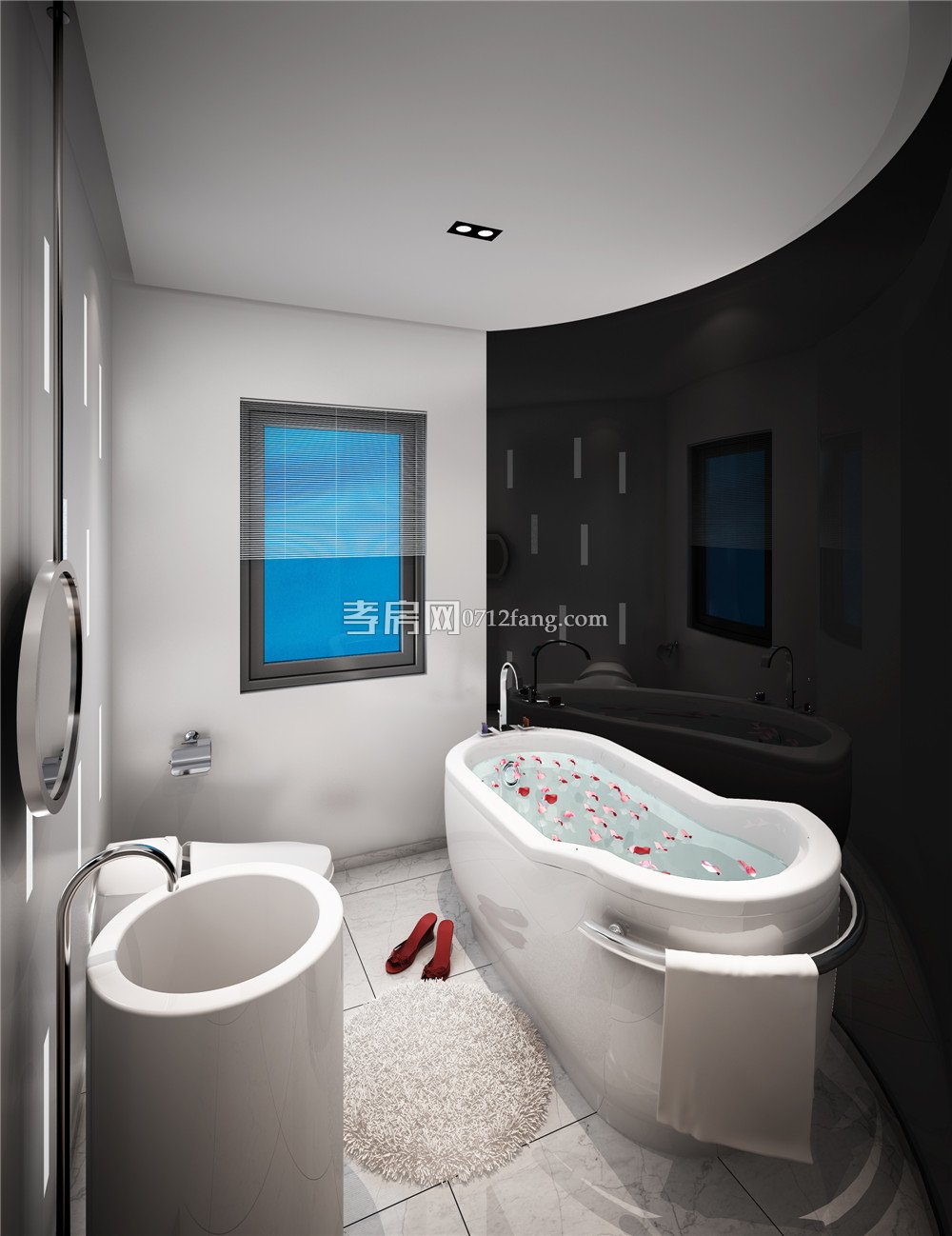 E戶型樣板房衛(wèi)生間效果圖