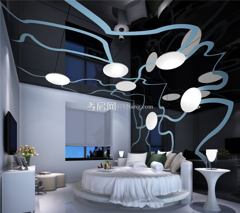 E戶型樣板房主臥效果圖