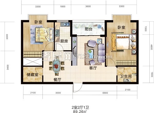 東景豪廷C戶型圖