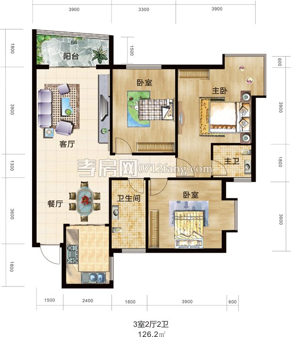 東景豪廷D戶型圖