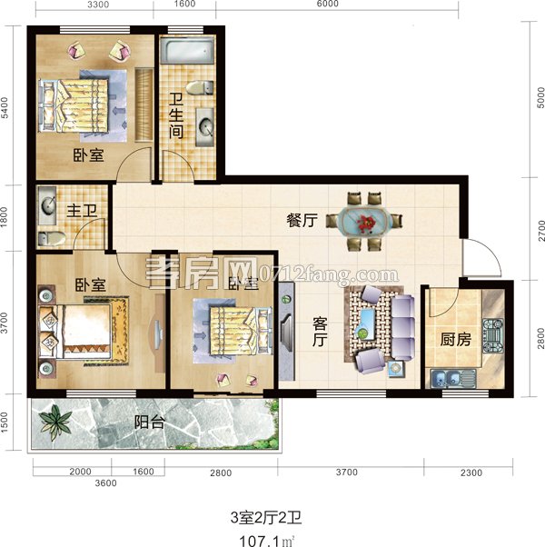 東景豪廷F戶型圖