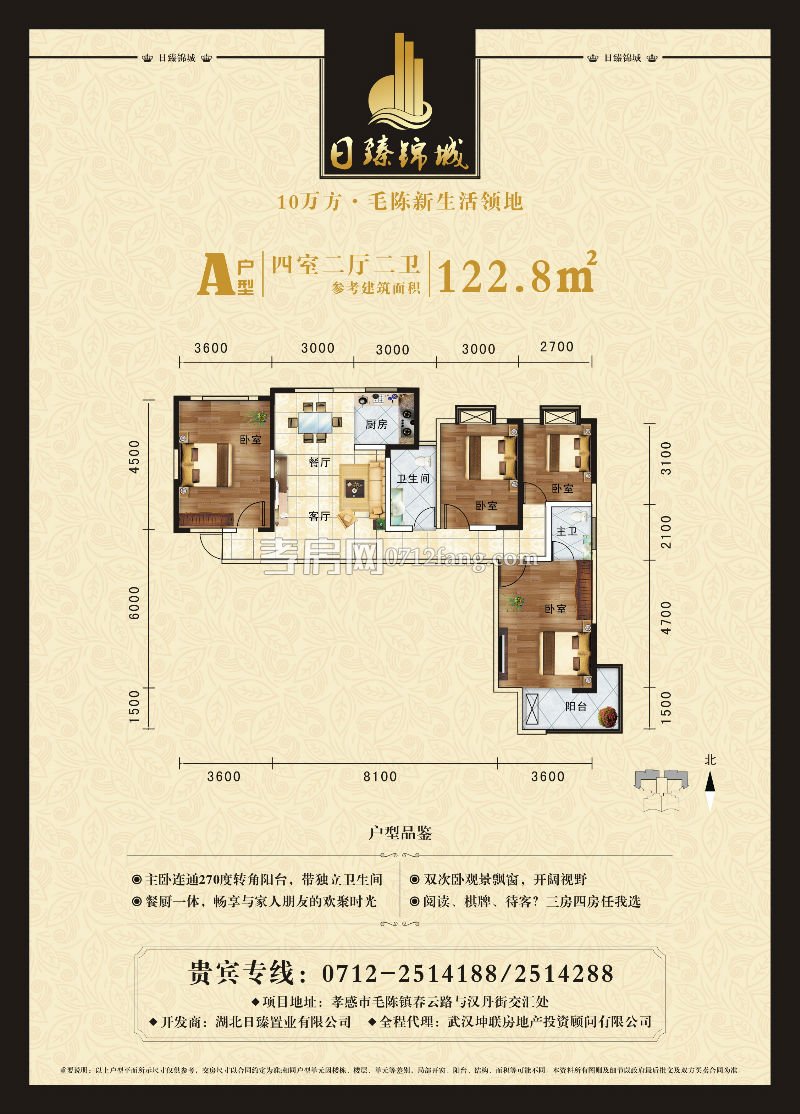 日臻錦城A戶型戶型圖