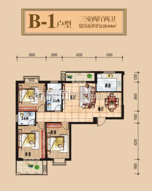 柳岸春城--B-1戶型