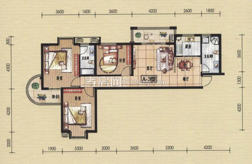柳岸春城--A-3戶型