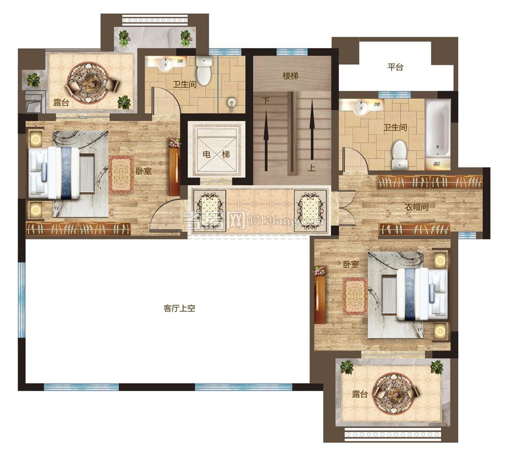 中林御湖源著263.38㎡D戶型二層戶型圖
