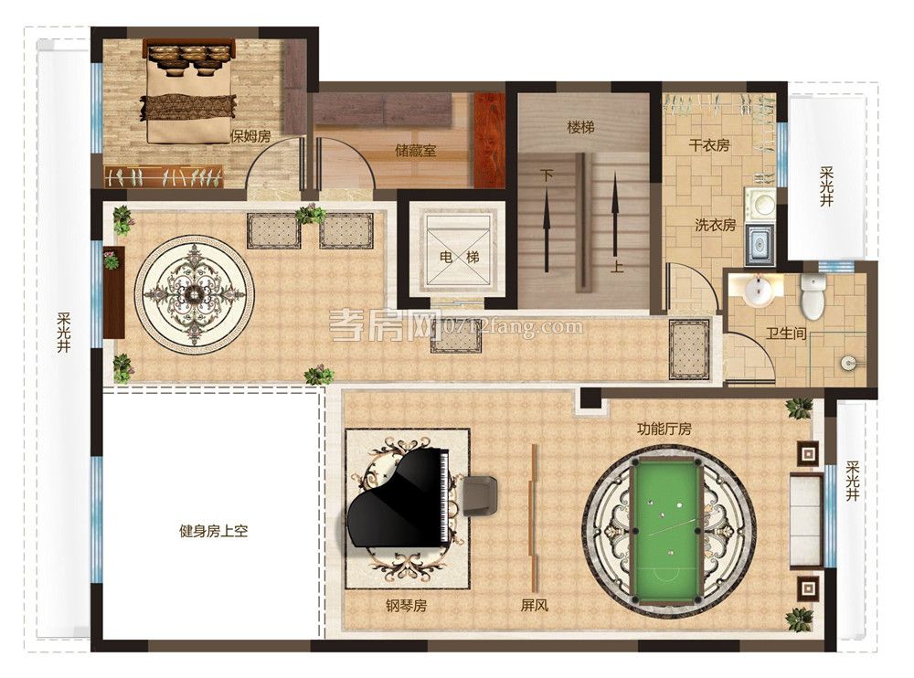 中林御湖源著--311.66F戶型負一層