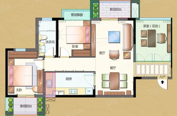 星河天街 拎包入住  精裝3房  滿證 隨時看房