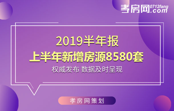 2019半年報：新增房源8580套 去化率42.3%