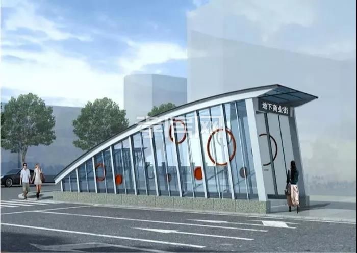 新合作城站路商業(yè)街效果圖