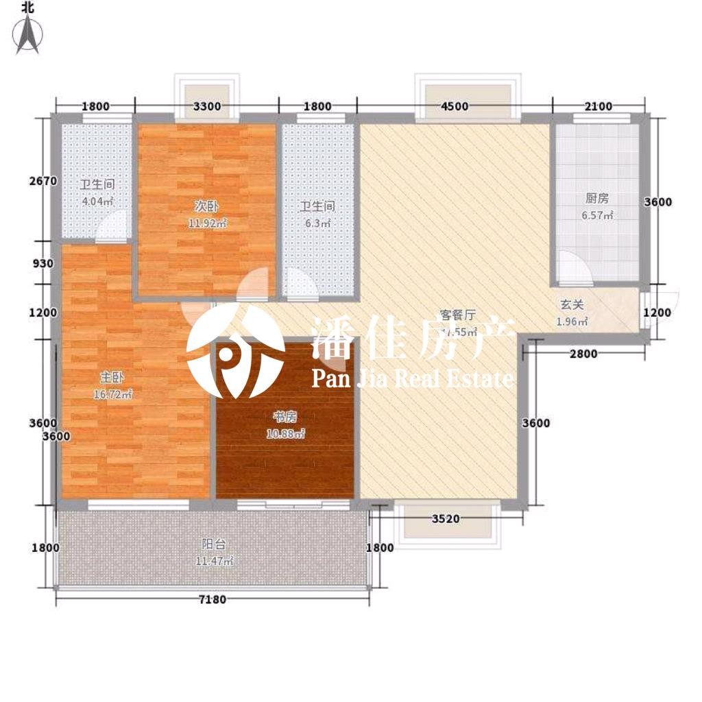 【潘佳房產(chǎn)推薦】【隆中鑫城南北通透 大陽臺129.5平精裝帶家電50萬】