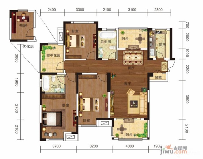 萬錦城有房出售，三房兩廳兩衛(wèi)