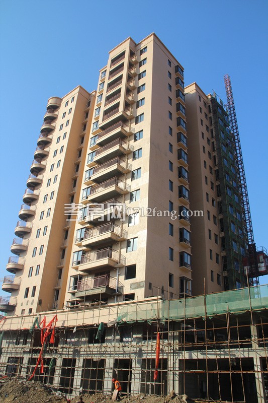 柳岸春城項(xiàng)目進(jìn)度 9號(hào)樓下月可封頂