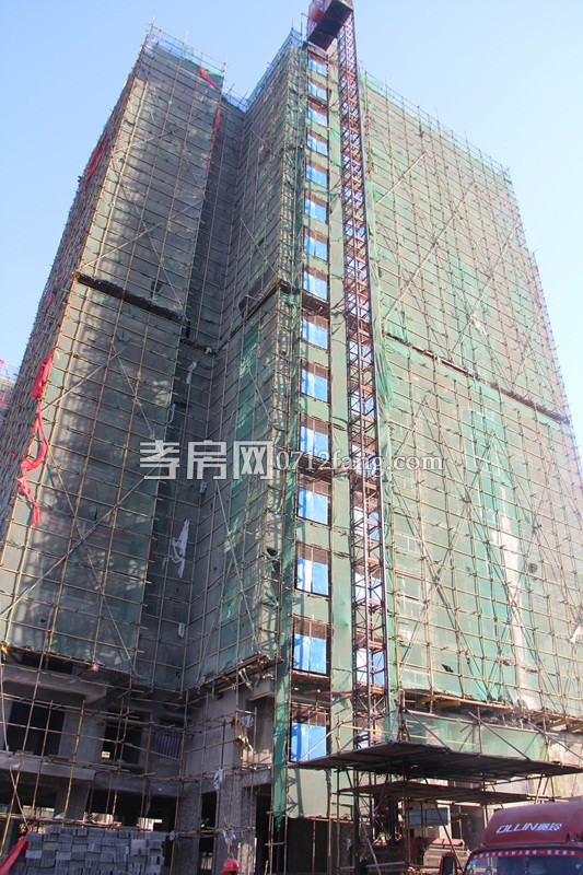 柳岸春城項(xiàng)目進(jìn)度 9號(hào)樓下月可封頂