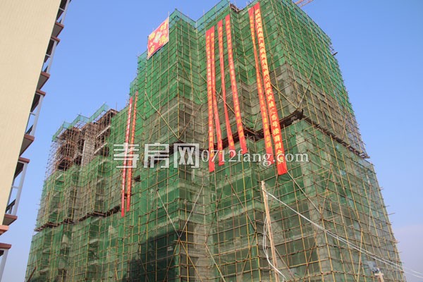 雙城匯15號(hào)樓喜封金頂 12號(hào)樓地基已開(kāi)工