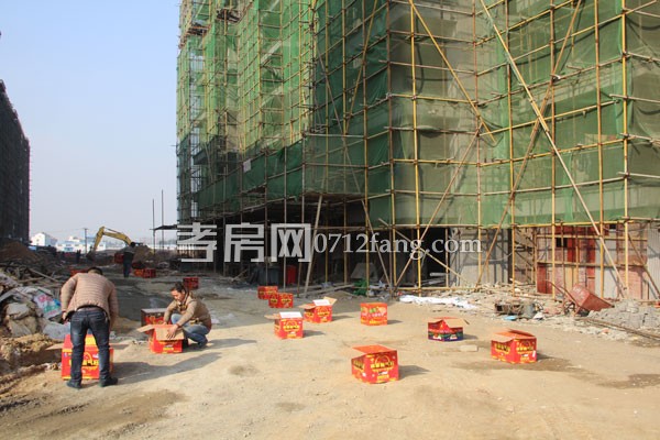 雙城匯15號(hào)樓喜封金頂 12號(hào)樓地基已開(kāi)工