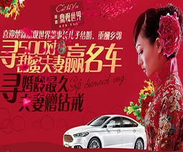 鼎觀世界 尋500對甜蜜夫妻 贏名車