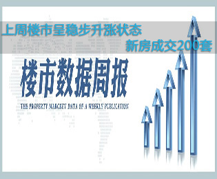 上周樓市呈穩(wěn)步升漲狀態(tài)  新房成交200套