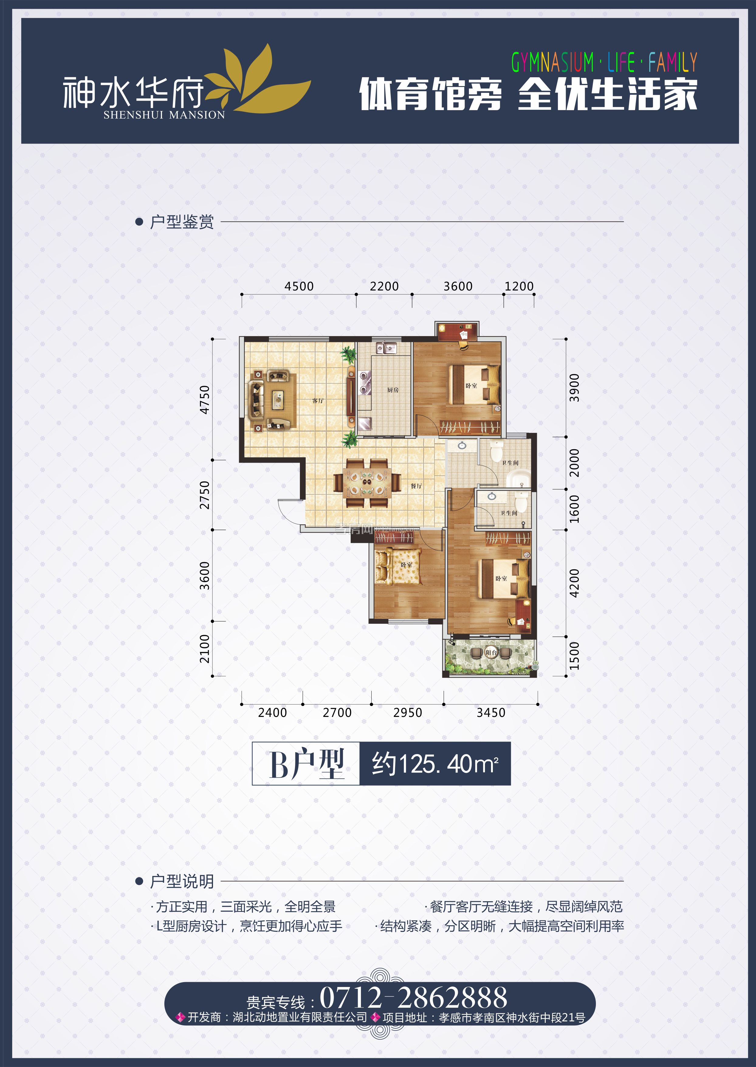 神水華府B戶型戶型圖