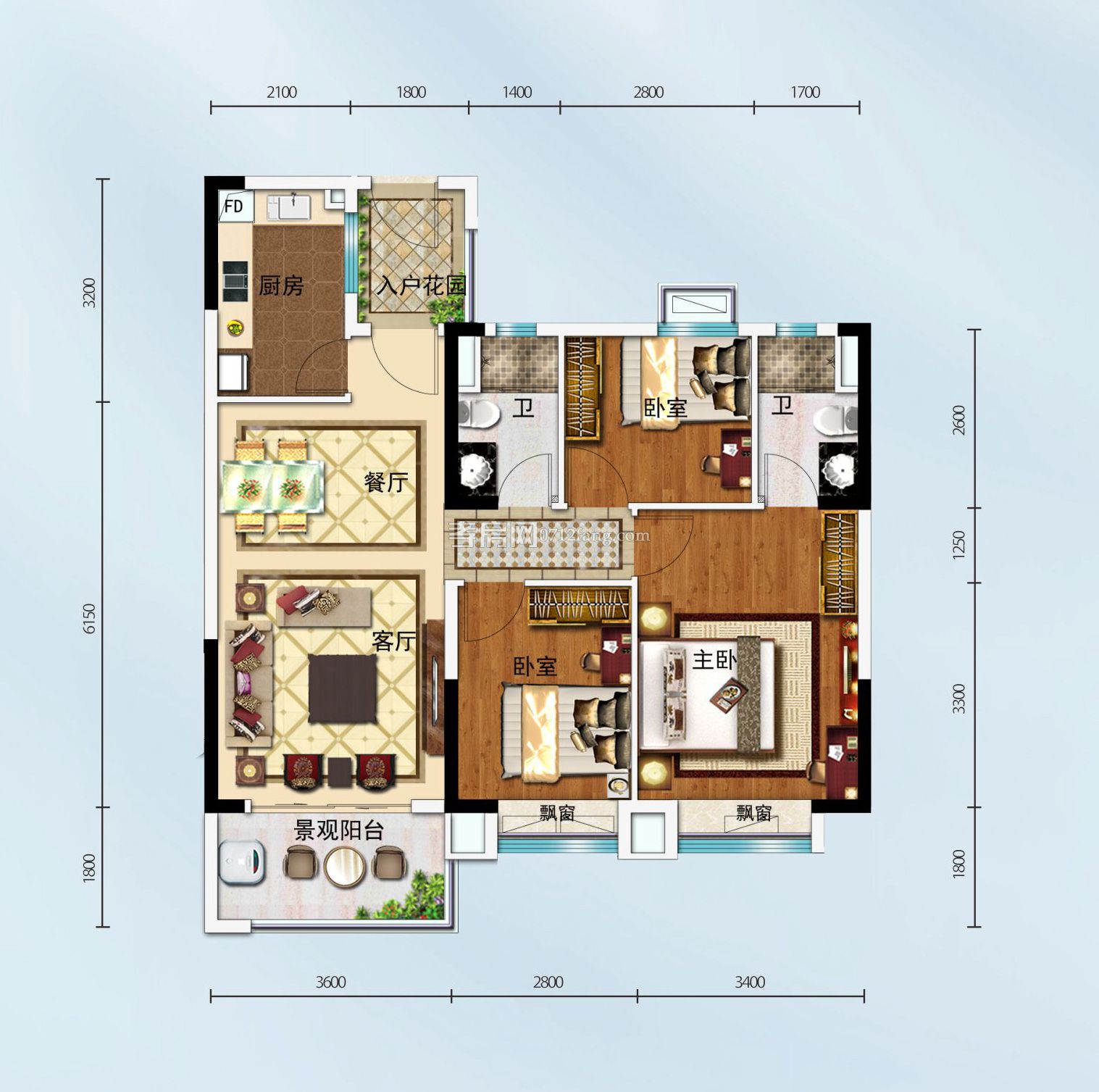 碧桂園·城市之光-y306戶型