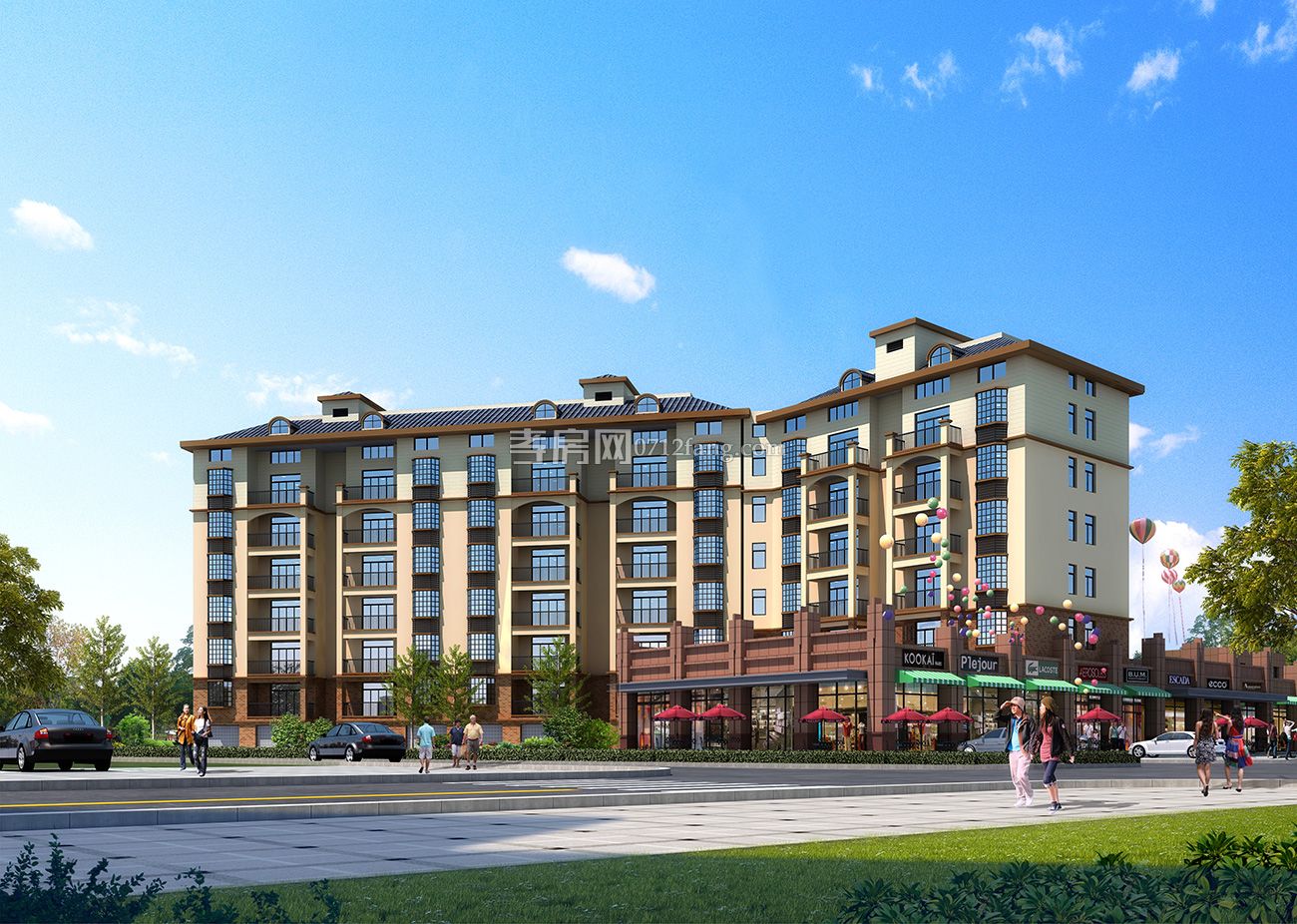 多層單體透視圖