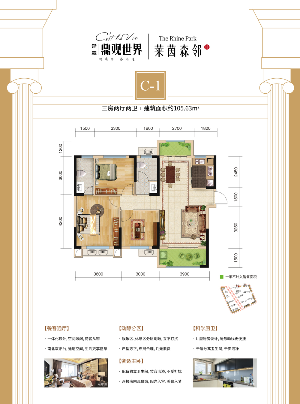 鼎觀世界2期-1#  C-1戶型戶型