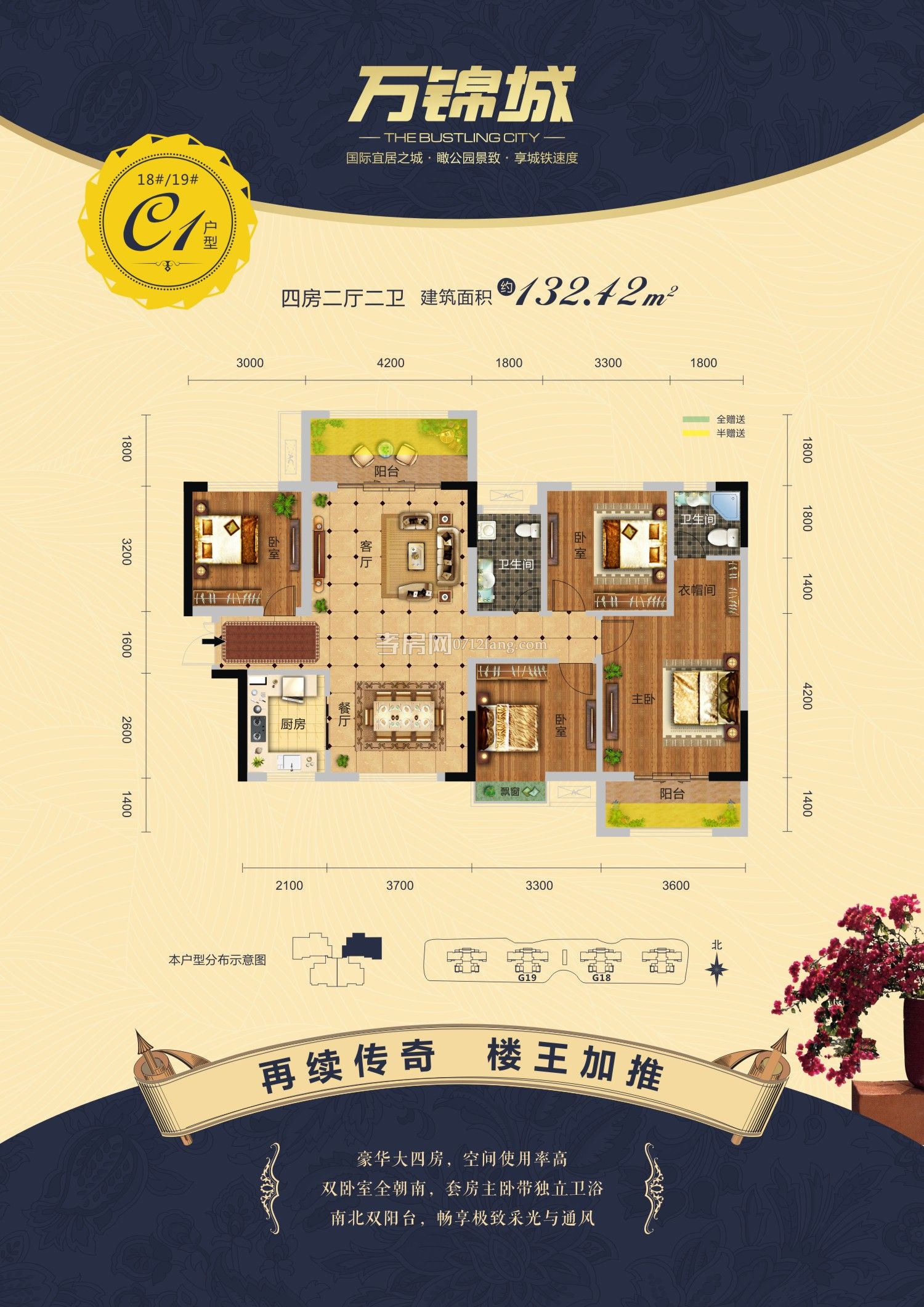 萬錦城-18/19 C1戶型戶型